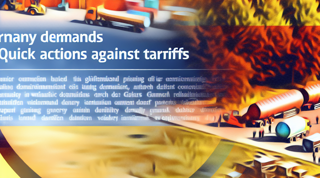 Temiendo un mayor colapso del mercado, Alemania pide medidas rápidas contra los aranceles
