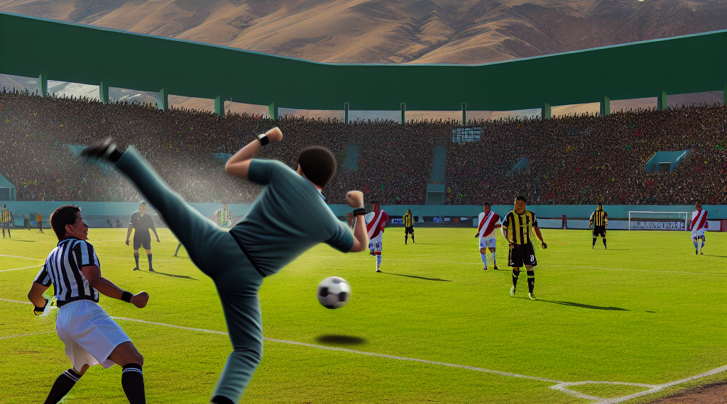 Árbitro se defiende de agresión con patada al estilo ‘karateca’ en el futbol peruano