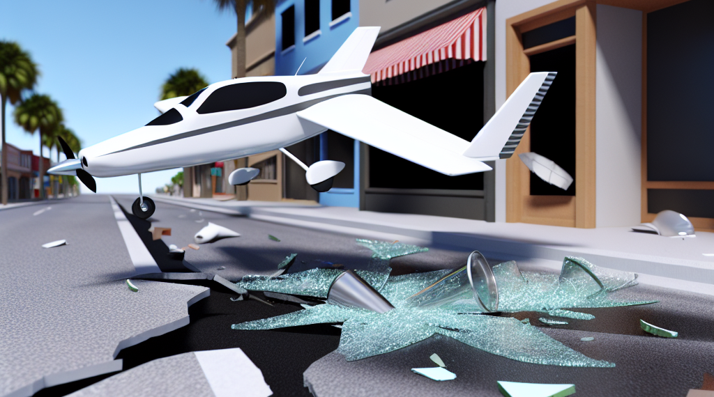 En EU, avioneta se estrella en avenida transitada de Florida- Grupo Milenio