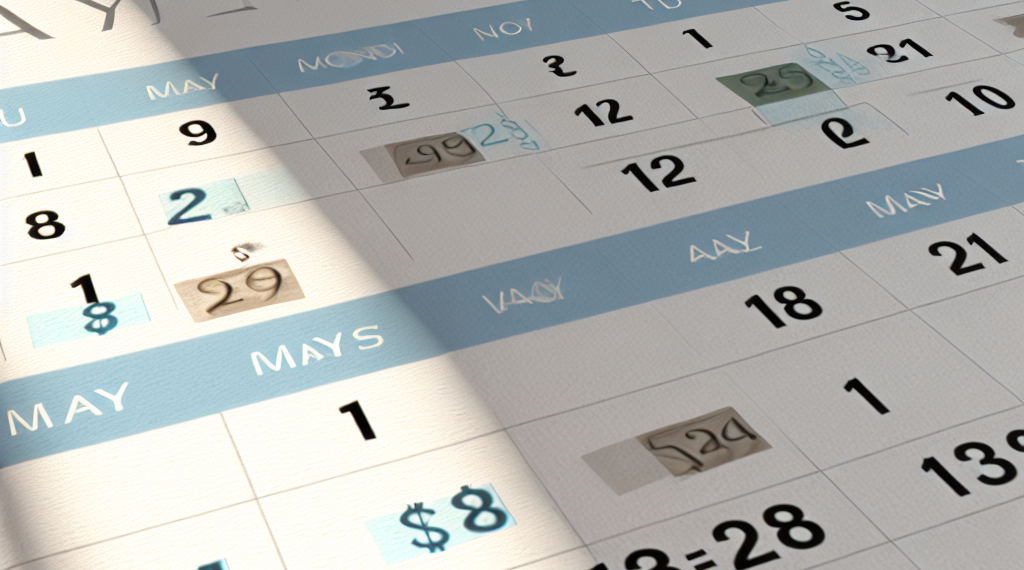 Fechas de pago de mayo