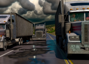 Traileros embisten y cierran paso a delincuentes en la Puebla-Orizaba