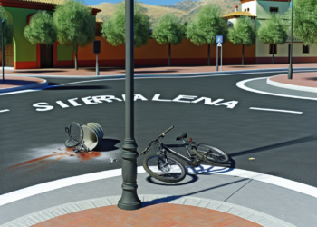 Ciclista es arrollado en glorieta de Sierra Leona