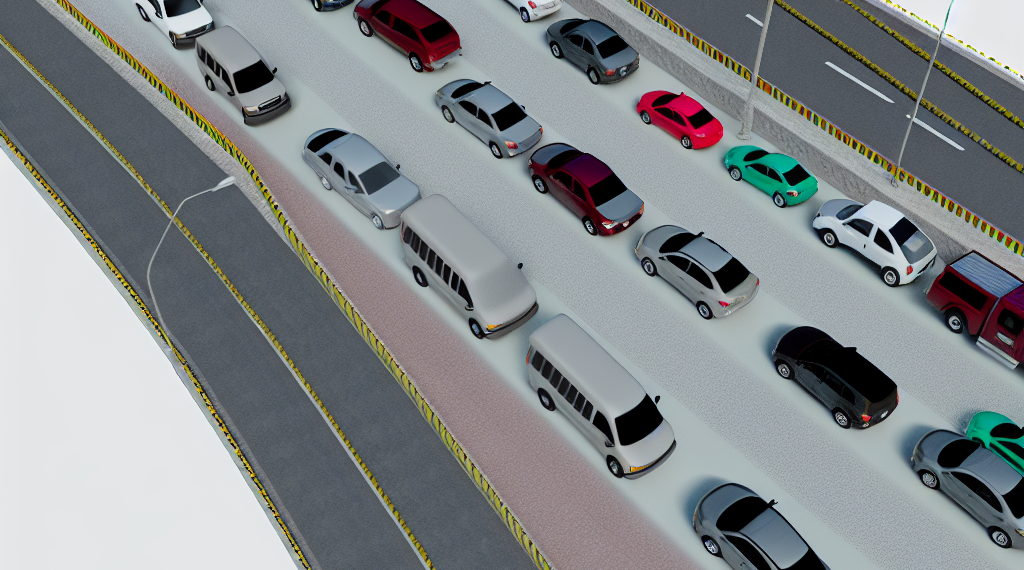 Cierre en la autopista México-Puebla; se presentan largas filas en la caseta de Chalco