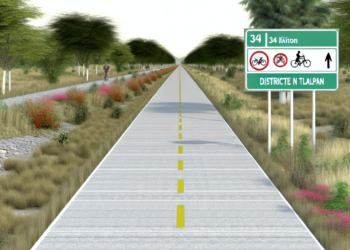 Clara Brugada anuncian ciclovía de 34 km en Calzada de Tlalpan