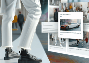 Cómo llevar jeans blancos con tenis retro color negro en primavera 2025