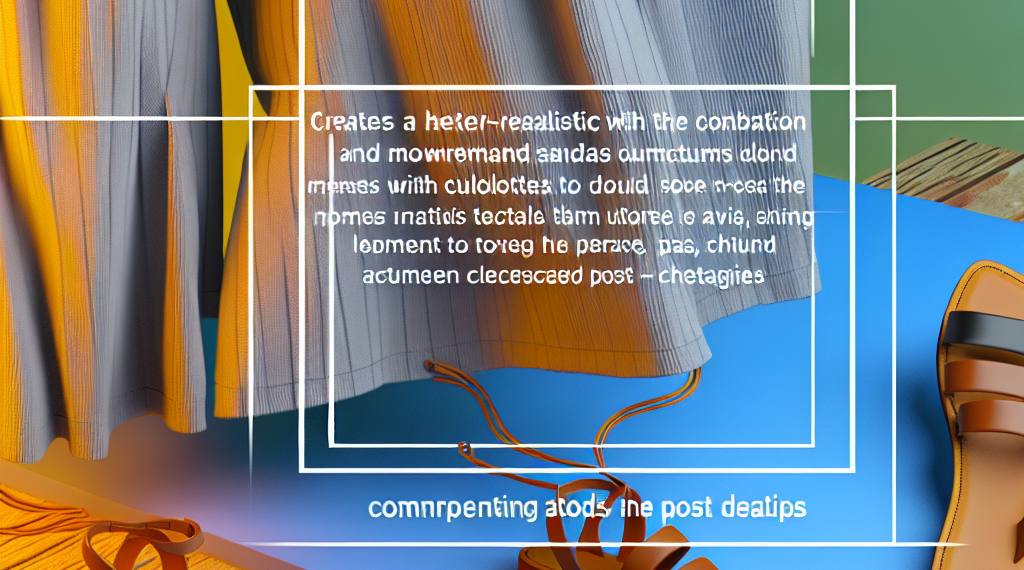 Cómo llevar sandalias en tendencia con pantalones culotte en primavera 2025