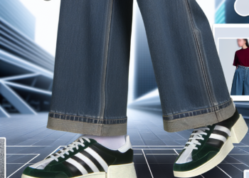 Cómo llevar tenis adidas Tokyo con baggy jeans como Jennifer Lawrence en primavera 2025