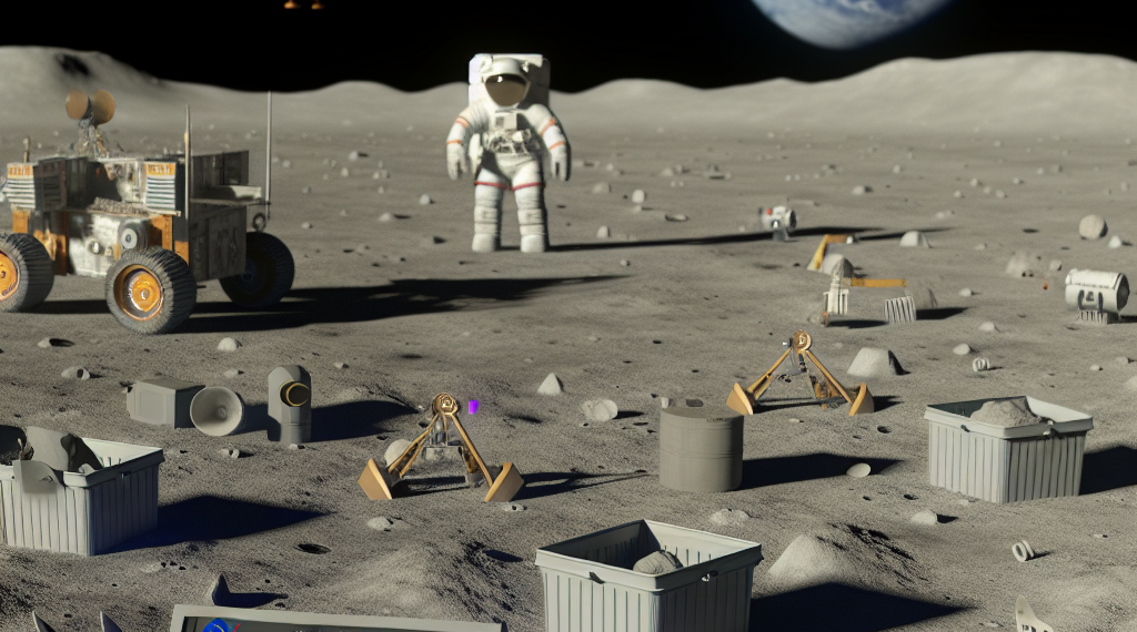 NASA lanzó un desafío para gestionar desechos lunares: 96 bolsas con heces siguen en la superficie