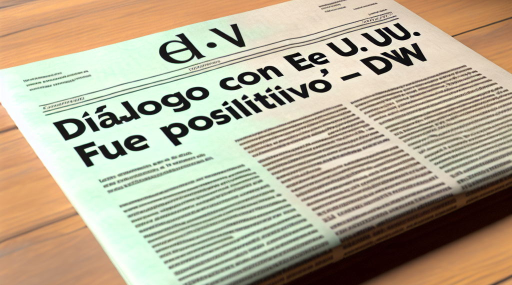 las conversaciones con EE. UU. fueron "constructivas" – DW – 12/04/2025