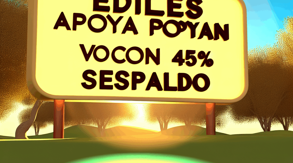 Ediles, con aval de 45%