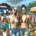 Eiza González y Danna Paola lucen la atrevida tendencia de llevar un bikini con jeans en Coachella 2025