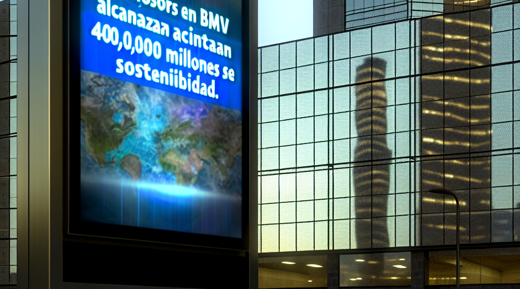 Emisores en BMV superan 400,000 millones de pesos en financiamiento sostenible