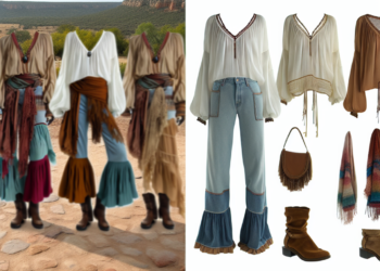 Cómo llevar blusas boho largas de los 2000 que vuelven con jeans, pantalones y faldas en Primavera-Verano 2025