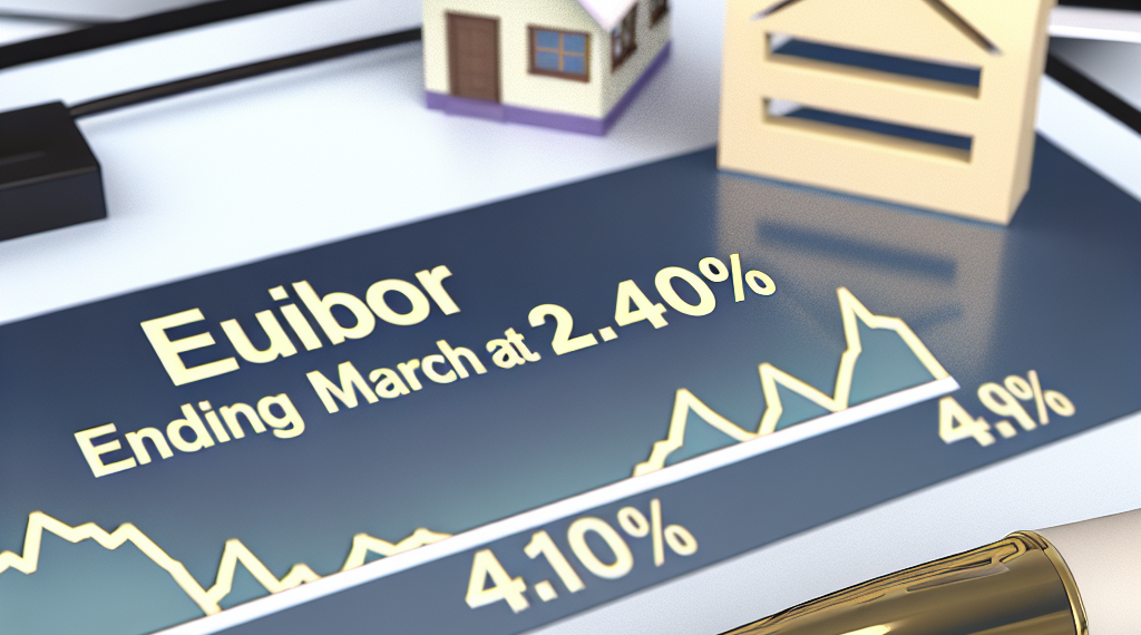 El Euribor cierra marzo en el 2,40% y sigue beneficiando a quien cambia las condiciones de su hipoteca