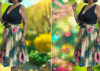 Las faldas de flores que necesitas en primavera para verte favorecida a los 50