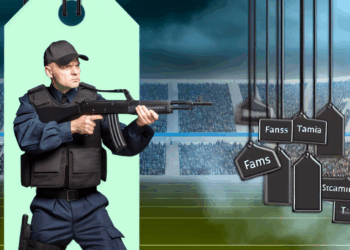 Guardia amenaza con arma a fans en estadio del Celaya