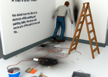Hombre muere electrocutado mientras pintaba una casa; su cuerpo ardió en llamas | VIDEO