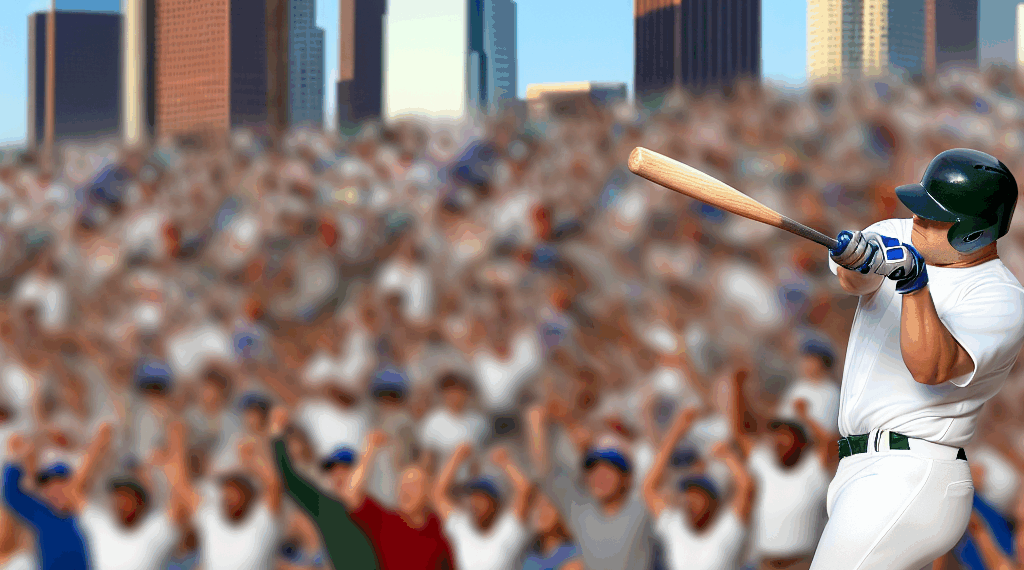 Shohei Ohtani haciendo gestos tras cuadrangular con Los Angeles Dodgers