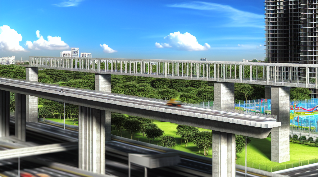 Empujan para concretar parque elevado en la I-10