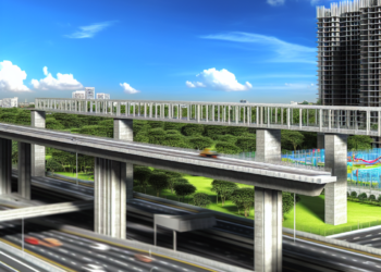 Empujan para concretar parque elevado en la I-10