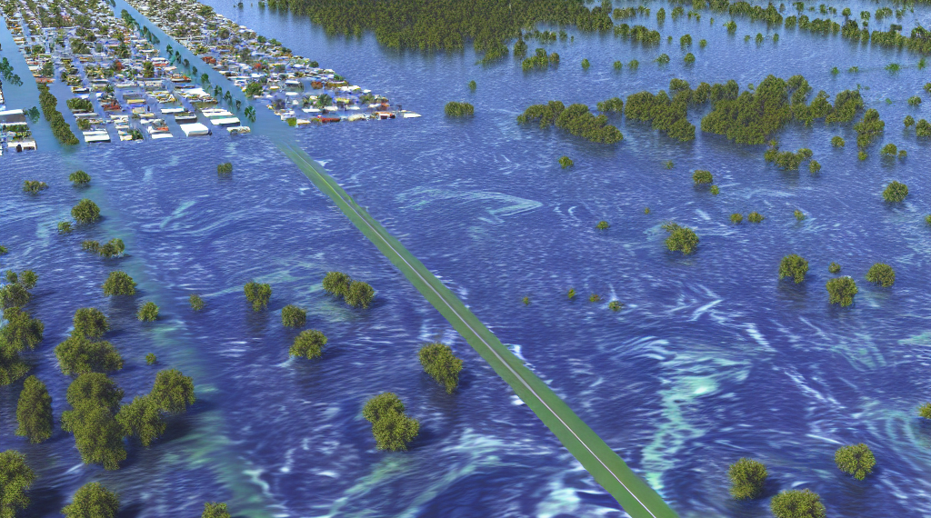 Las inundaciones de estados Unidos serán de 1 en 1.000 años