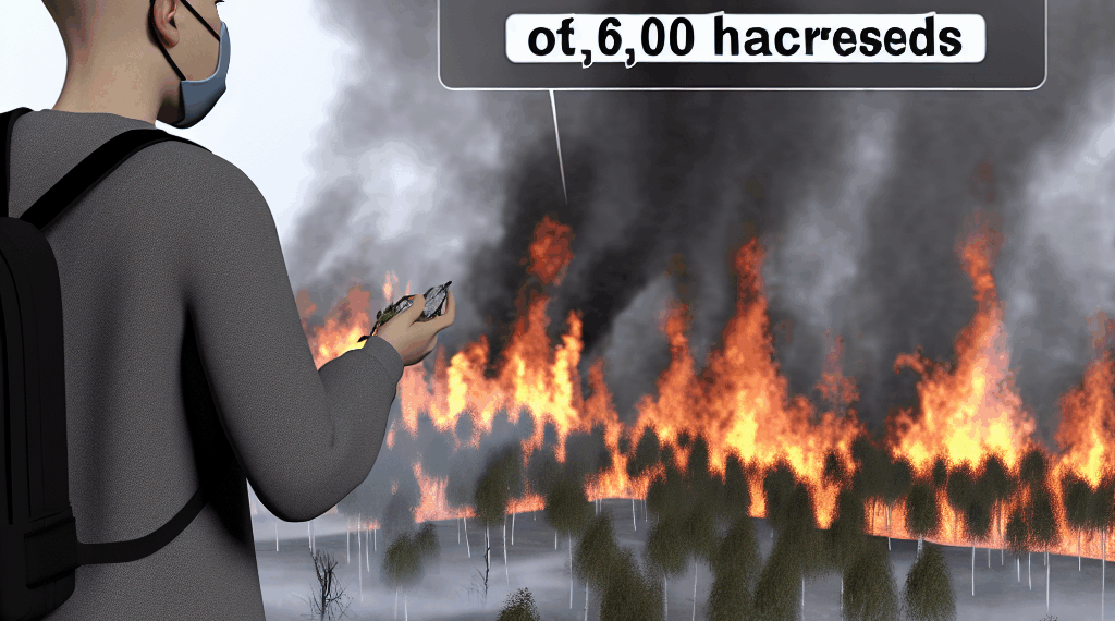 Joven provocó incendio forestal que arrasó con 6 mil hectáreas