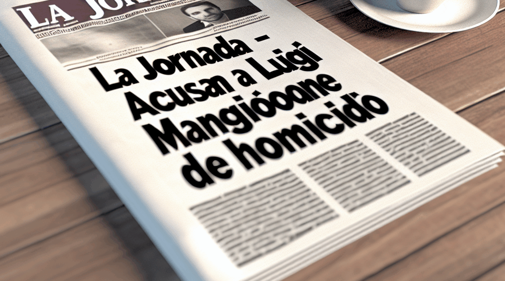 La Jornada - Acusan formalmente a Luigi Mangione de asesinato de CEO; podría enfrentar pena de muerte