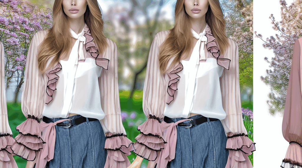 Las blusas de gasa que triunfan en el street style de primavera