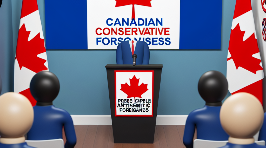 Líder conservador de Canadá promete deportar a extranjeros por actos antisemitas