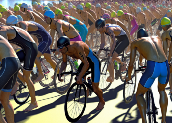 Mara Lezama da salida a más de mil atletas de 6 países que participaron en el Triatlón Astri Cancún 2025
