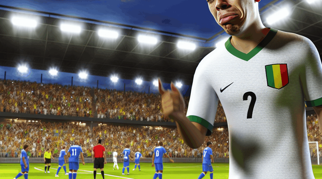 Messi y su gesto desafiante