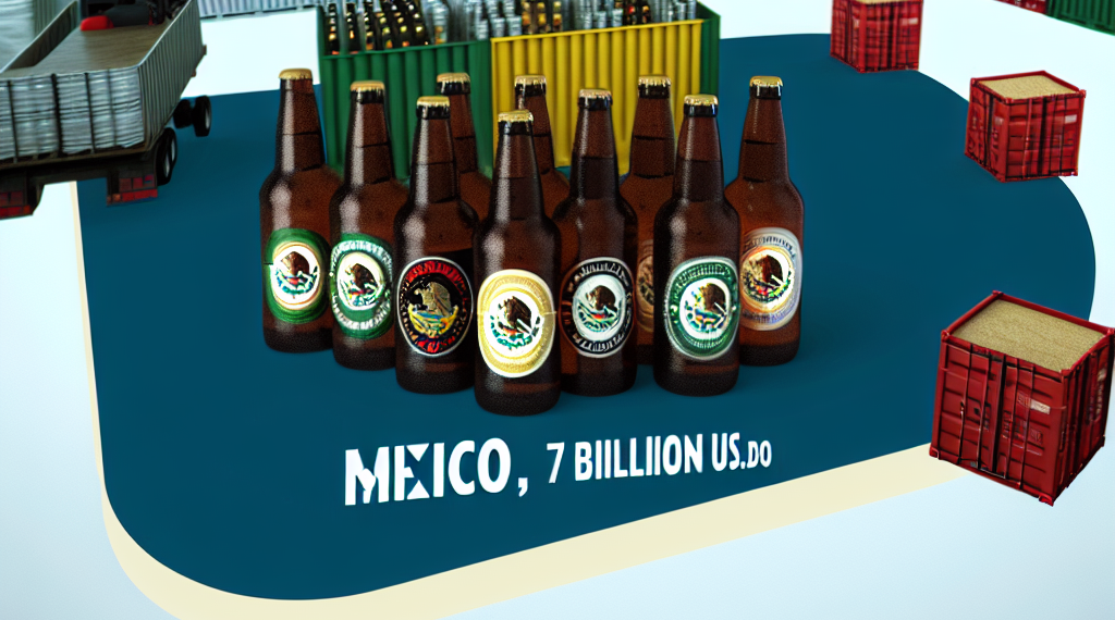México consolida liderazgo con más de 7 mmdd en exportación de cerveza