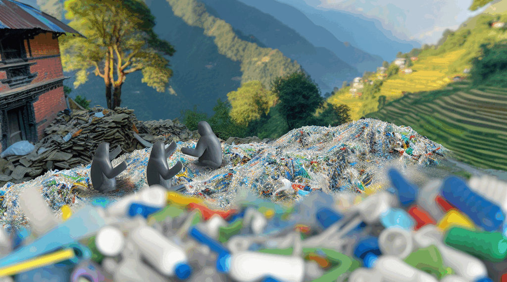 Nepal comenzó a llenar su ciudad con residuos plásticos con un solo fin: ser más sostenibles