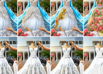 Esta novia llevó 4 vestidos en su boda en Cartagena inspirada en el realismo mágico