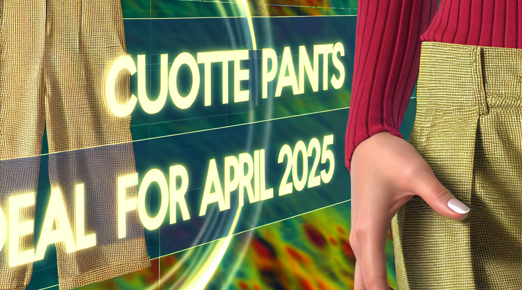 Pantalones culotte, el modelo perfecto para llevar en abril 2025