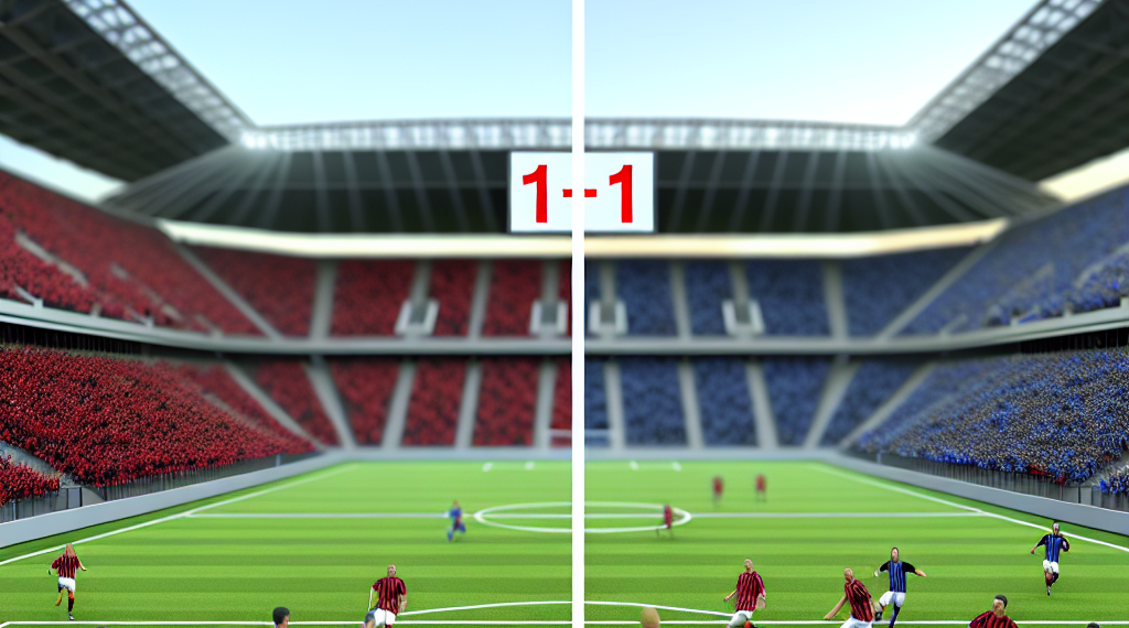 Resumen del partido Milan vs Inter de Milan (1-1). GOLES