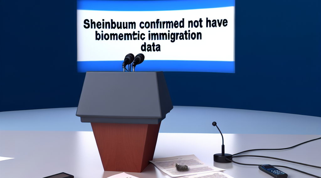 Sheinbaum aseguró que no cuentan con datos biométricos de migrantes