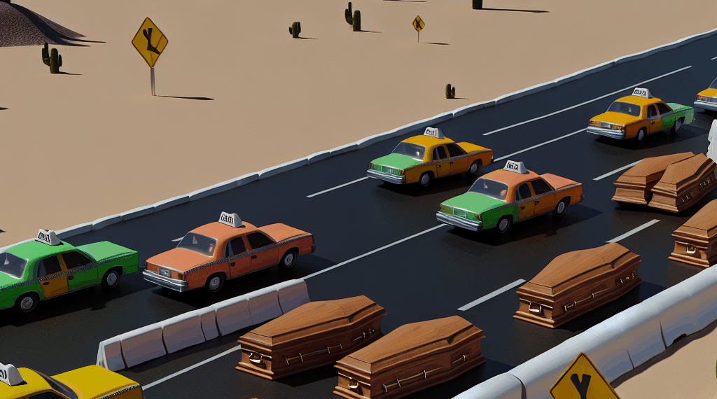 Taxistas bloquearon la carretera México-Acapulco con ataúdes en Semana Santa protestan por la inseguridad