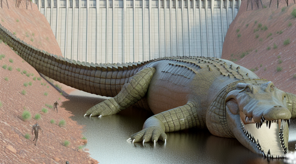 Temor por cocodrilo gigante en presa de Querétaro e Hidalgo