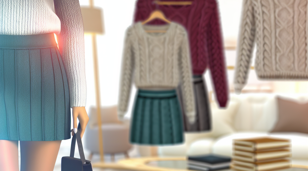 Las mejores faldas cortas para combinar con jerséis y camisas