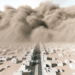 Tormenta de arena oscurece a Chihuahua y provoca cierre de carreteras