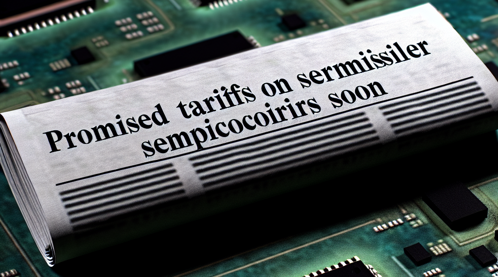 Trump dice que anunciará aranceles a semiconductores durante la próxima semana