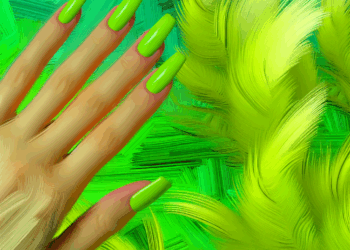 Uñas color verde limón y otras tonalidades de manicure llamativa para llevar en Primavera-Verano 2025