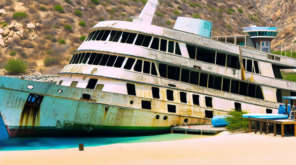 Este yate de lujo de 121 metros era de Saddam Hussein, ahora es un montón de chatarra que tiene obsesionados a los turistas