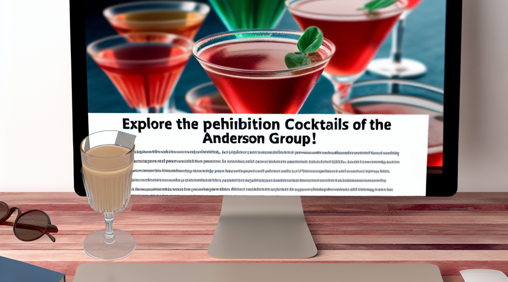 ¡Descubre los Prohibition Drinks de Grupo Anderson's y Viaja a los Años 20!