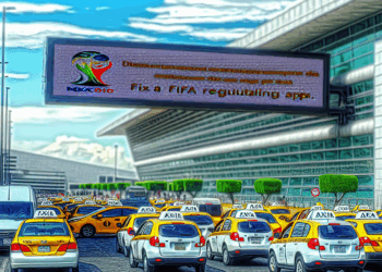 Taxistas del AICM acusan a FIFA de querer imponer transporte por aplicación para el Mundial 2026