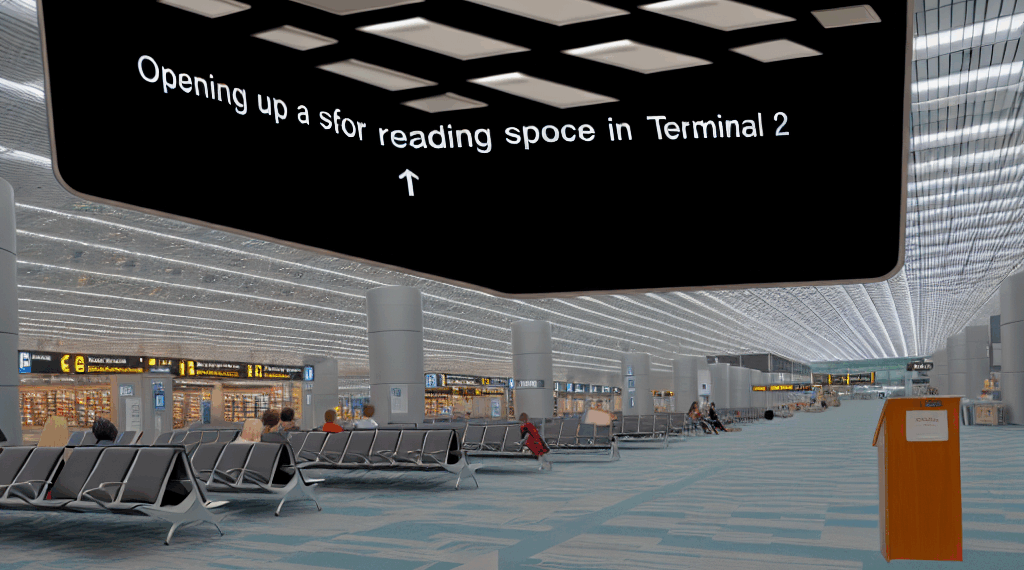 El AICM abre espacio para lectura en la terminal 2