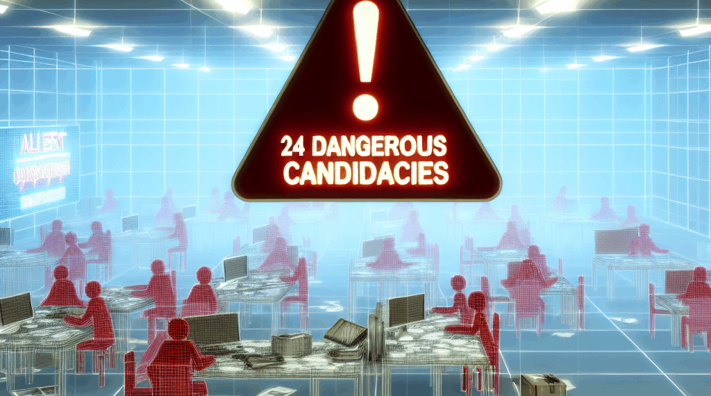 Activistas advierten sobre 24 candidaturas riesgosas