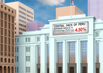 Banco Central de Perú reduce su tasa de interés en 25 puntos básicos al 4.50%