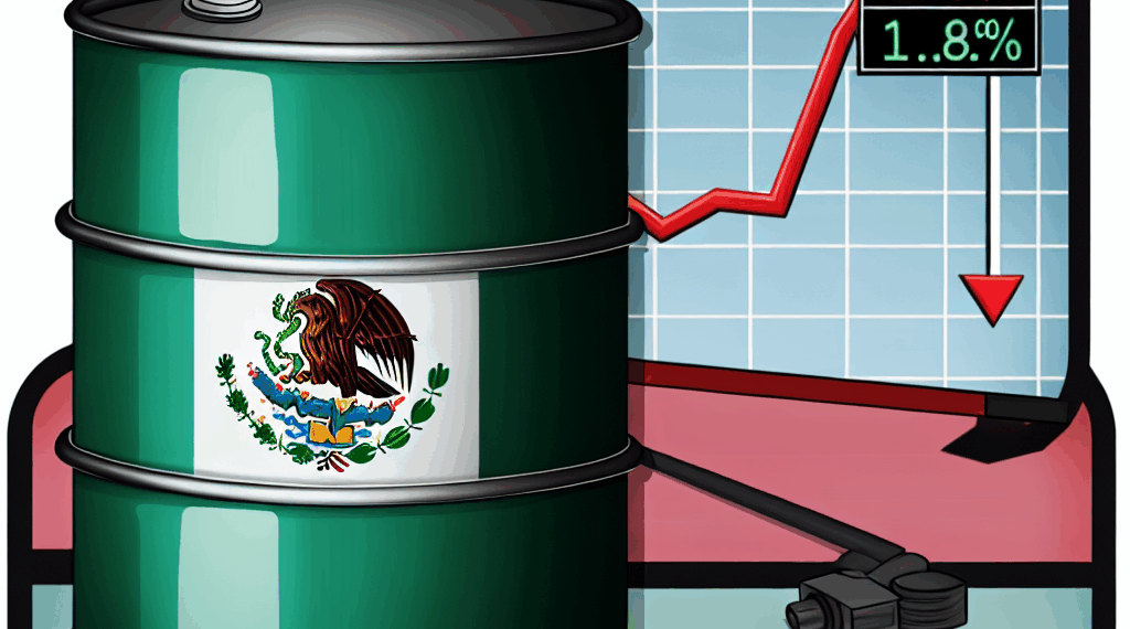 Precio de canasta de petróleo mexicano bajó 16.38% en abril